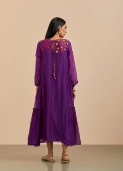 Flower Pond Side Panel Dress -Ethereal Styles hfcrm004b