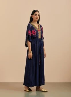 Garland Embroidered Tie Up Dress -Ethereal Styles hfcrm0172