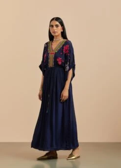 Garland Embroidered Tie Up Dress -Ethereal Styles hfcrm0173