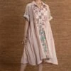 Pink Paakhi Long Yoke Dress -Ethereal Styles j2203d1