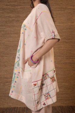 Pink Paakhi Kimono Dress -Ethereal Styles j2209d3