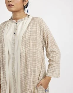 White Two Piece Dress Set With Solid Button Down Sleeveless Dress 10 White Two Piece Dress Set With Solid Button Down Sleeveless Dress -Ethereal Styles jgset023