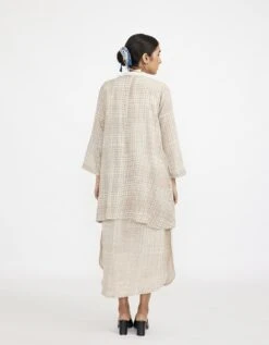 White Two Piece Dress Set With Solid Button Down Sleeveless Dress 13 White Two Piece Dress Set With Solid Button Down Sleeveless Dress -Ethereal Styles jgset02b