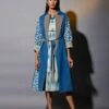 Reversible Mud And Indigo Trench Dress Co-ord Set 1 Reversible Mud And Indigo Trench Dress Co-ord Set -Ethereal Styles jgsetf251