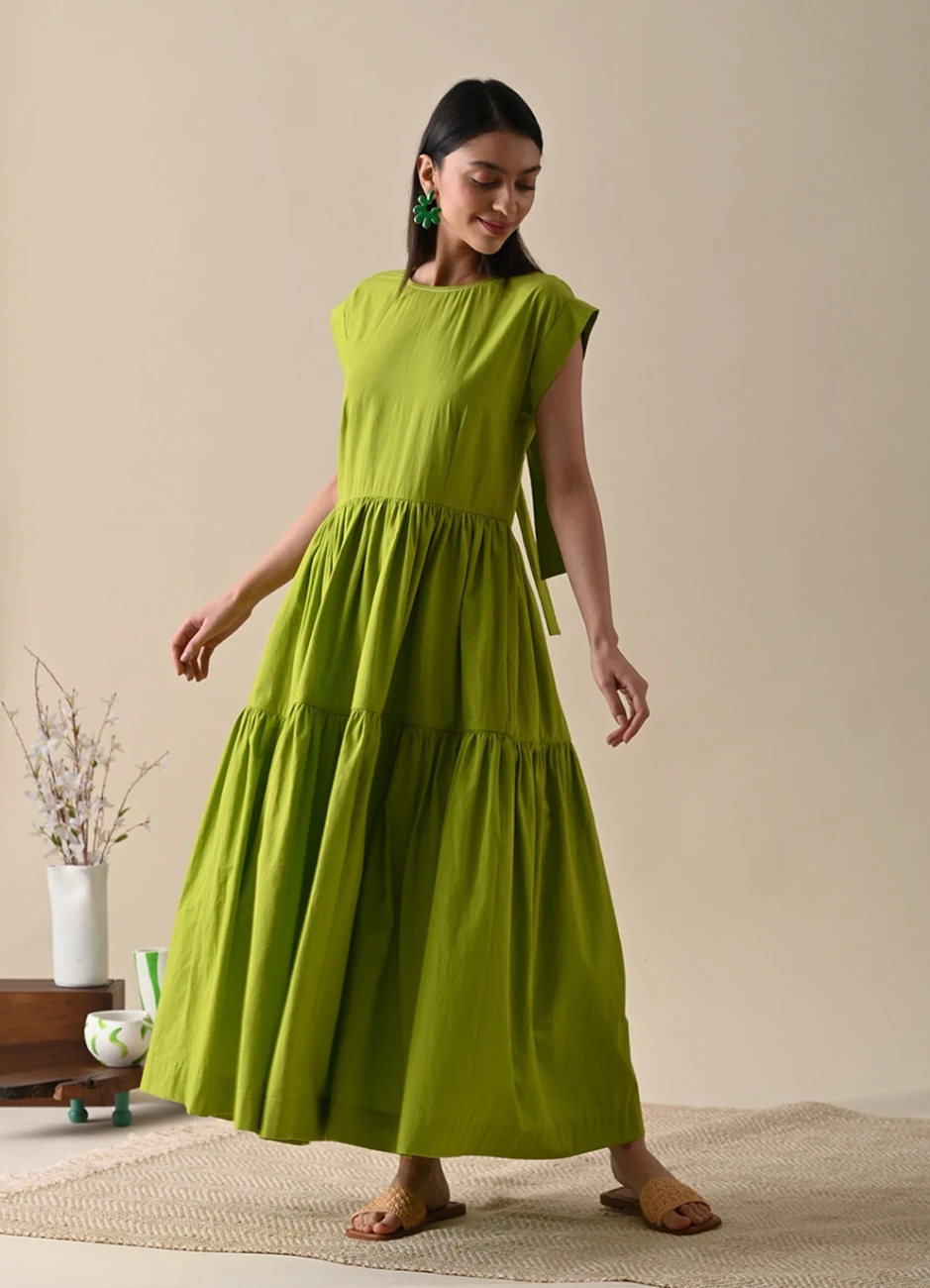 Green Vivian Dress 4 Green Vivian Dress - Image 2