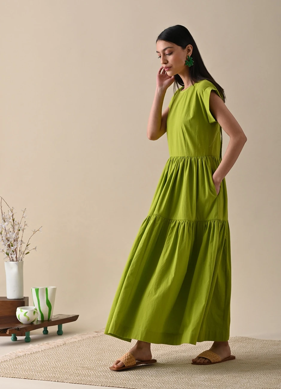 Green Vivian Dress 5 Green Vivian Dress - Image 3