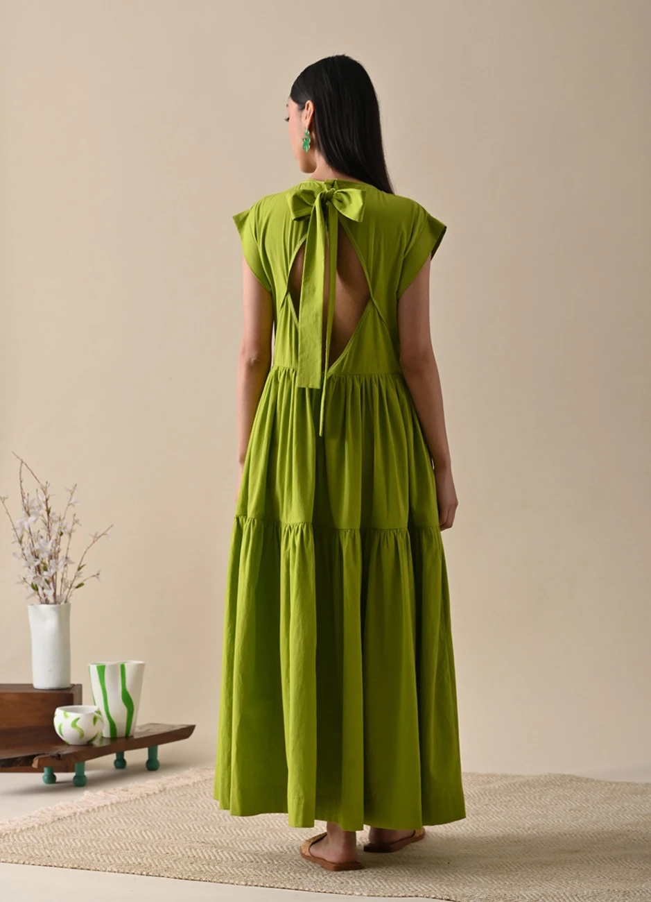 Green Vivian Dress 7 Green Vivian Dress - Image 5