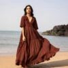Maroon Set Me On Fire Dress -Ethereal Styles kkspring2209 1