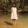 Off White String Of Pearls Dress -Ethereal Styles kkspring2233 1