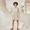 Off-White Pebble Dress -Ethereal Styles kkss220171