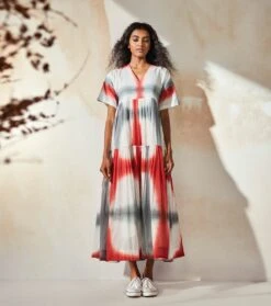 Multi Color Popsicle Maxi Dress -Ethereal Styles kkss220302