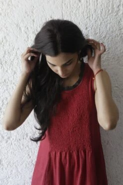 Scrunchy Smock Dress 10 Scrunchy Smock Dress -Ethereal Styles kmdr037scrdrred3