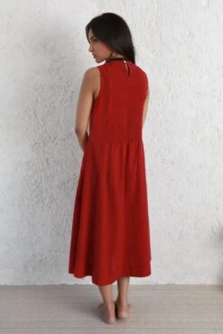 Scrunchy Smock Dress 13 Scrunchy Smock Dress -Ethereal Styles kmdr037scrdrredb