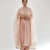 Pink Silk Chanderi Kurta-Dress Set With Zari, Dori And Gota Embroidery 2 Pink Silk Chanderi Kurta-Dress Set With Zari, Dori And Gota Embroidery -Ethereal Styles kn06a1
