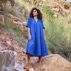 Blue Hazy Note Anti-fit Dress 1 Blue Hazy Note Anti-fit Dress -Ethereal Styles kw6561