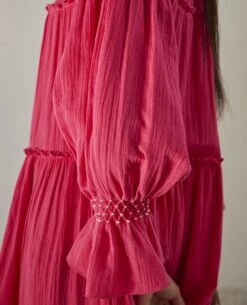 Fuschia Pink Sweet Melody Dress -Ethereal Styles kw7176