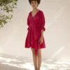 Fuschia Pink First Love Wrap Dress -Ethereal Styles kw7181