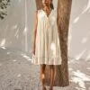 Ecru White Mist Dress -Ethereal Styles kw7241