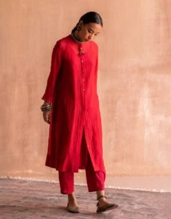 Lal Red Prema Dress -Ethereal Styles lalredpremadress2