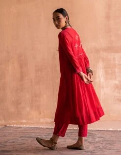 Lal Red Prema Dress -Ethereal Styles lalredpremadress3