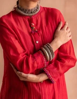 Lal Red Prema Dress -Ethereal Styles lalredpremadress5