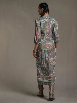 Green Paisley Print Dress 11 Green Paisley Print Dress -Ethereal Styles ldrvsk01n28836424greenb
