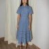 Azure Fan Frill Polo Dress 2 Azure Fan Frill Polo Dress -Ethereal Styles ls005dr801 2