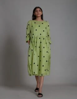 Teen Patti Dress Green -Ethereal Styles matiteenpattidressgreen302