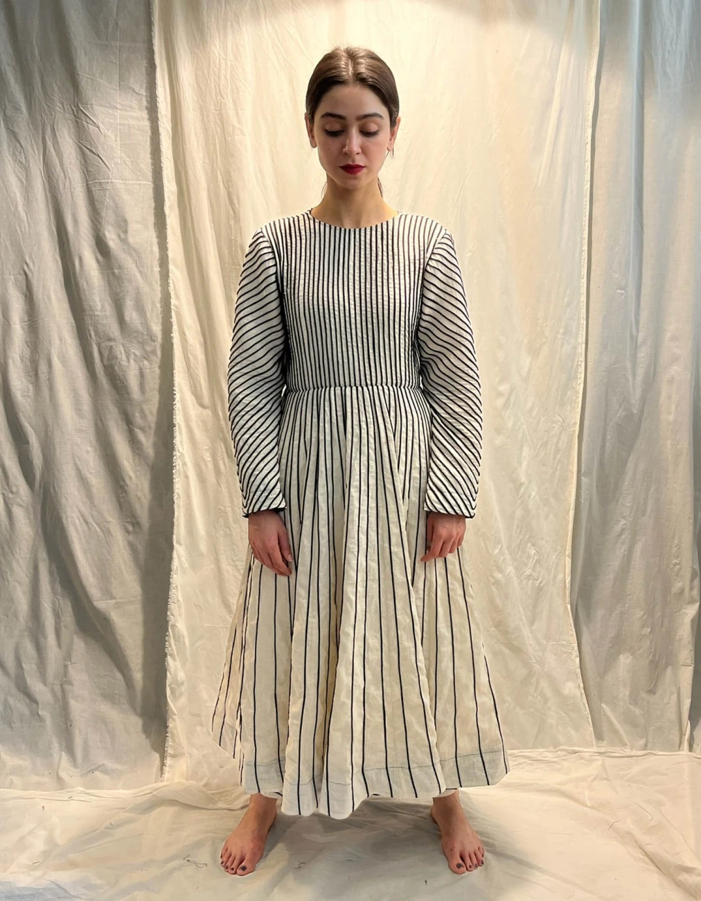 Off White And Black Thakur Dress 4 Off White And Black Thakur Dress - Image 2