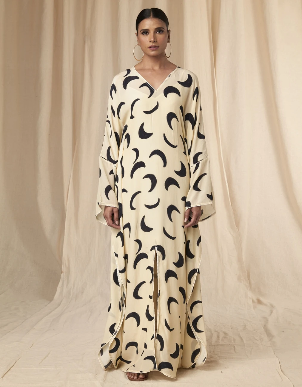 Daphne Ivory Mooncrest Cinched Kaftan Dress With Belt 3 Daphne Ivory Mooncrest Cinched Kaftan Dress With Belt