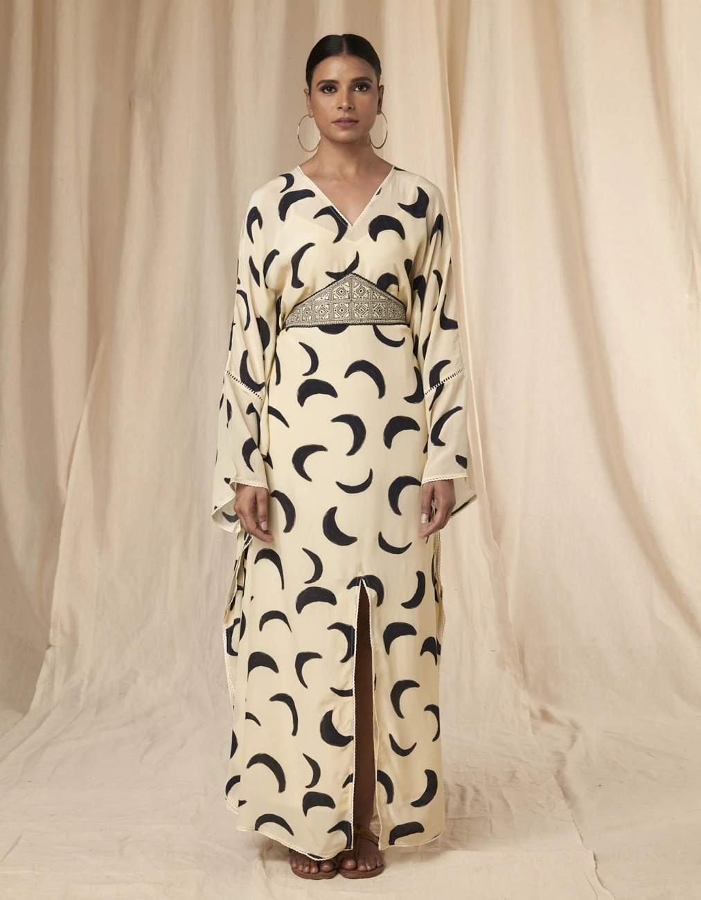 Daphne Ivory Mooncrest Cinched Kaftan Dress With Belt 4 Daphne Ivory Mooncrest Cinched Kaftan Dress With Belt - Image 2