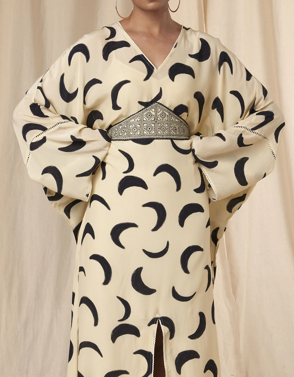 Daphne Ivory Mooncrest Cinched Kaftan Dress With Belt 5 Daphne Ivory Mooncrest Cinched Kaftan Dress With Belt - Image 3