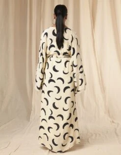 Daphne Ivory Mooncrest Cinched Kaftan Dress With Belt 11 Daphne Ivory Mooncrest Cinched Kaftan Dress With Belt -Ethereal Styles mss23201b 1