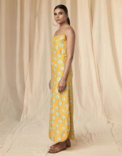 Yellow Slip Dress -Ethereal Styles mss23302t5