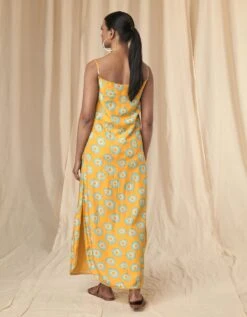 Yellow Slip Dress -Ethereal Styles mss23302tb
