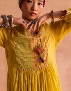 Nimbu Yellow Nitya Dress -Ethereal Styles nimbuyellownityadress4