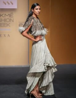 Sage Green Sap Dress With Cape -Ethereal Styles nss5393capenss5394dress2