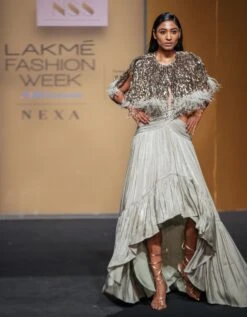 Sage Green Sap Dress With Cape -Ethereal Styles nss5393capenss5394dress3