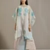Off White Organza Cape With Dress -Ethereal Styles omiwob21cap361