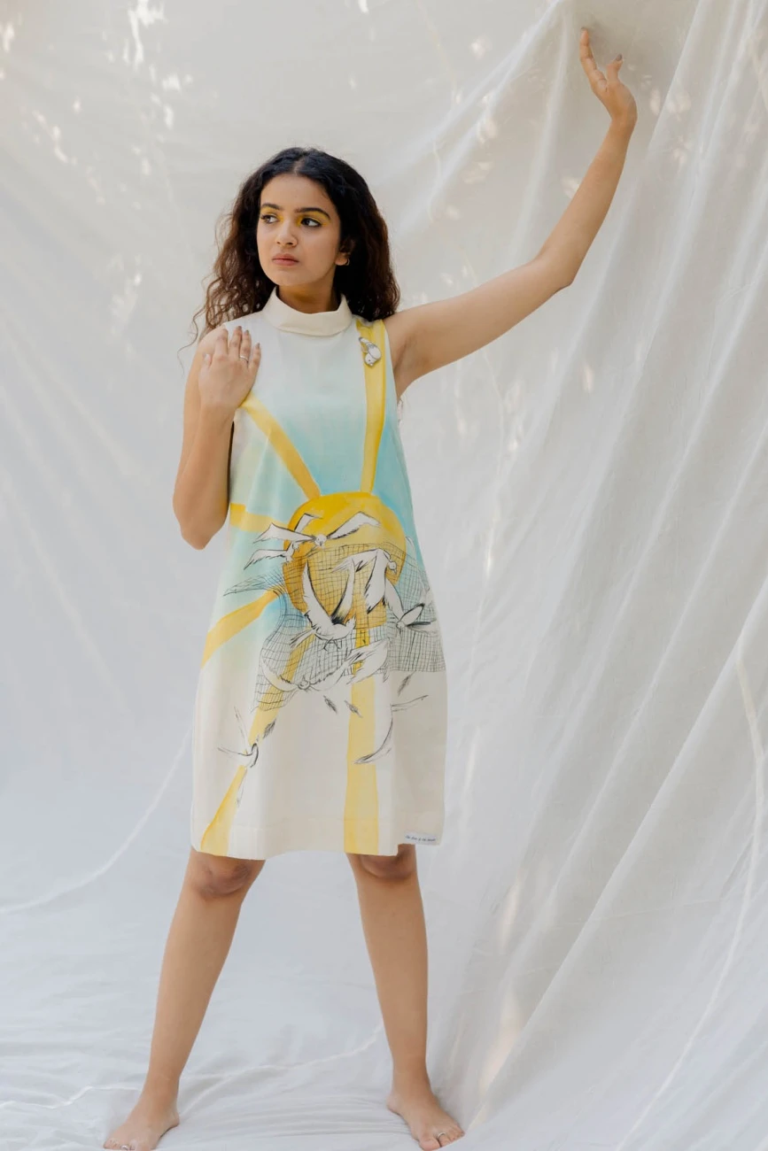 Off-White Dove And Hunter Turtle Neck Dress 3 Off-White Dove And Hunter Turtle Neck Dress