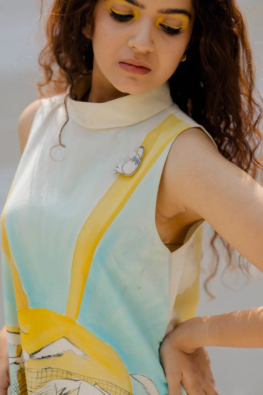 Off-White Dove And Hunter Turtle Neck Dress 6 Off-White Dove And Hunter Turtle Neck Dress - Image 4