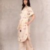 Printed Shirt Dress Style Tunic With Pants -Ethereal Styles pf22t23p361