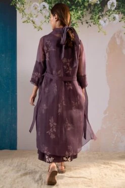 Lavender Discharge Print Dress And Jacket Set 15 Lavender Discharge Print Dress And Jacket Set -Ethereal Styles pf23jd24b