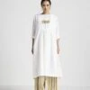 Ivory Back Pleat Dress Co-ord Set -Ethereal Styles pf23set011