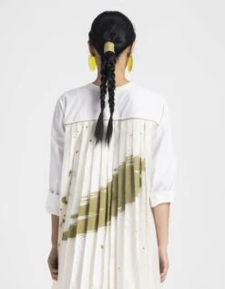 Ivory Back Pleat Dress Co-ord Set 11 Ivory Back Pleat Dress Co-ord Set -Ethereal Styles pf23set014