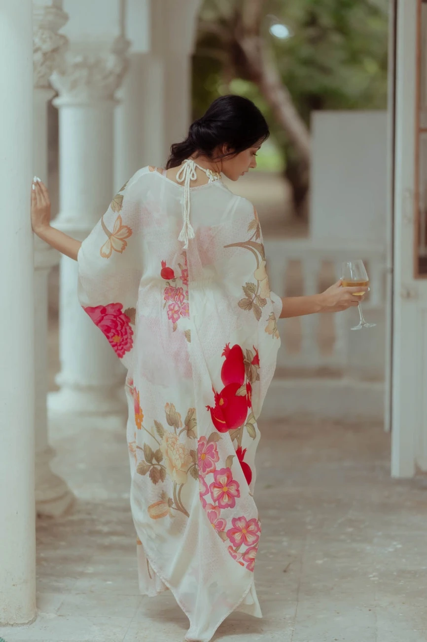 Off White Anar Print Maxi Dress 4 Off White Anar Print Maxi Dress - Image 2