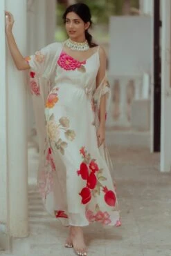 Off White Anar Print Maxi Dress 8 Off White Anar Print Maxi Dress -Ethereal Styles ph18423