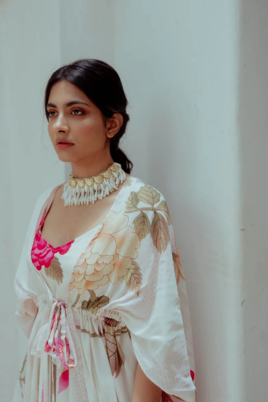 Off White Anar Print Maxi Dress 6 Off White Anar Print Maxi Dress - Image 4