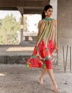 Colour Burst Stripe Dress -Ethereal Styles pkart0204