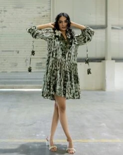 Rey Olive Dress -Ethereal Styles pkgaia0293 1